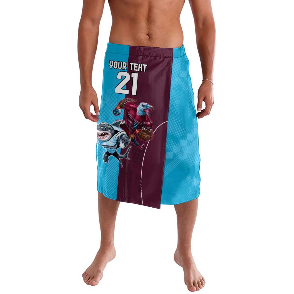 Custom Sea Eagles And Sharks Rugby Lavalava Sporty Style