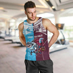 Custom Sea Eagles And Sharks Rugby Men Tank Top Sporty Style