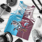 Custom Sea Eagles And Sharks Rugby Men Tank Top Sporty Style