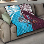 Custom Sea Eagles And Sharks Rugby Quilt Sporty Style