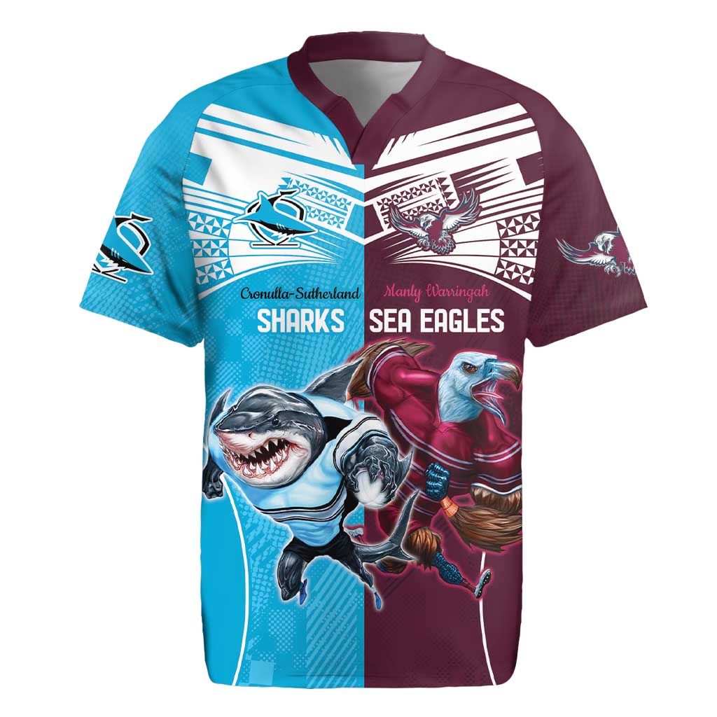 Custom Sea Eagles And Sharks Rugby Rugby Jersey Sporty Style
