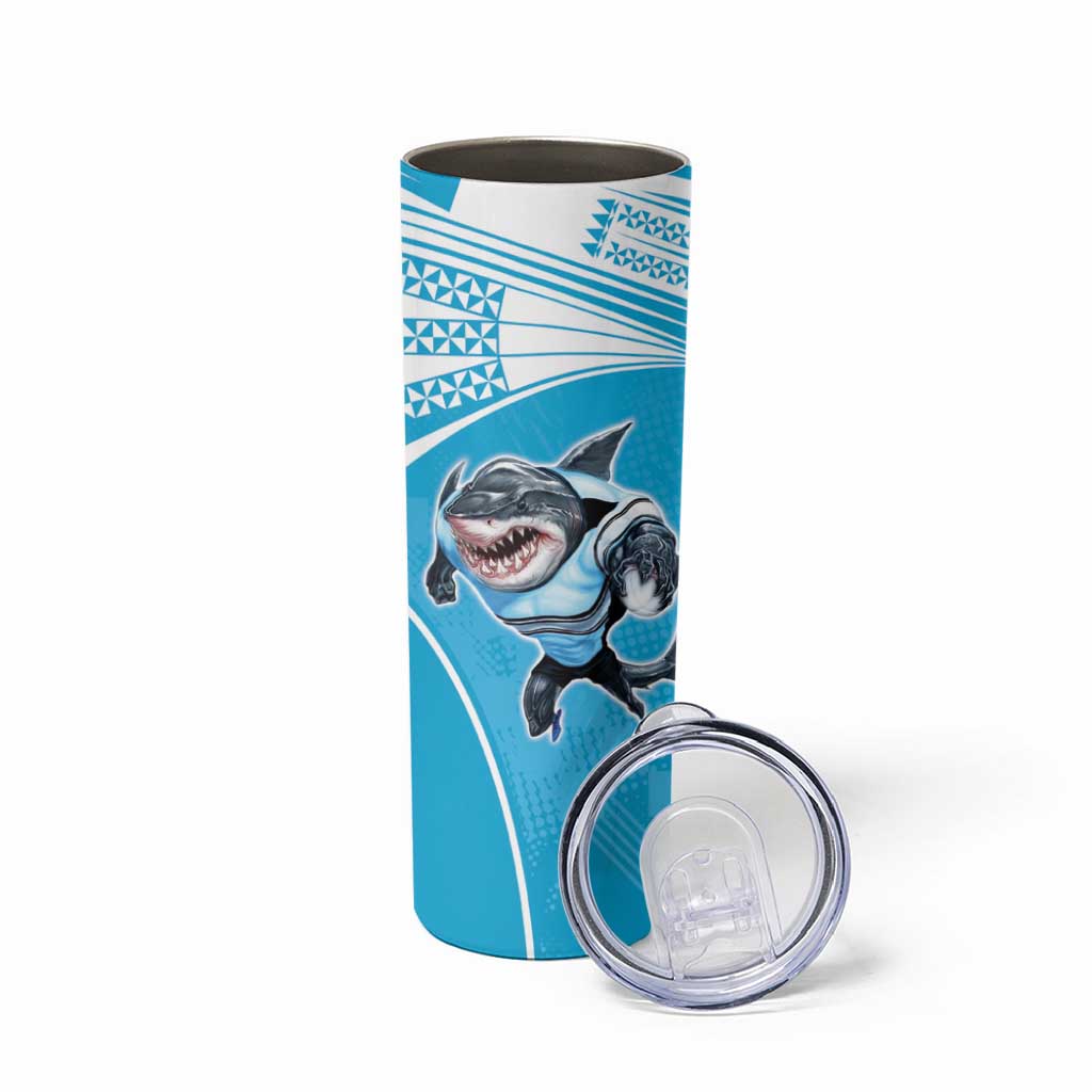 Custom Sea Eagles And Sharks Rugby Skinny Tumbler Sporty Style