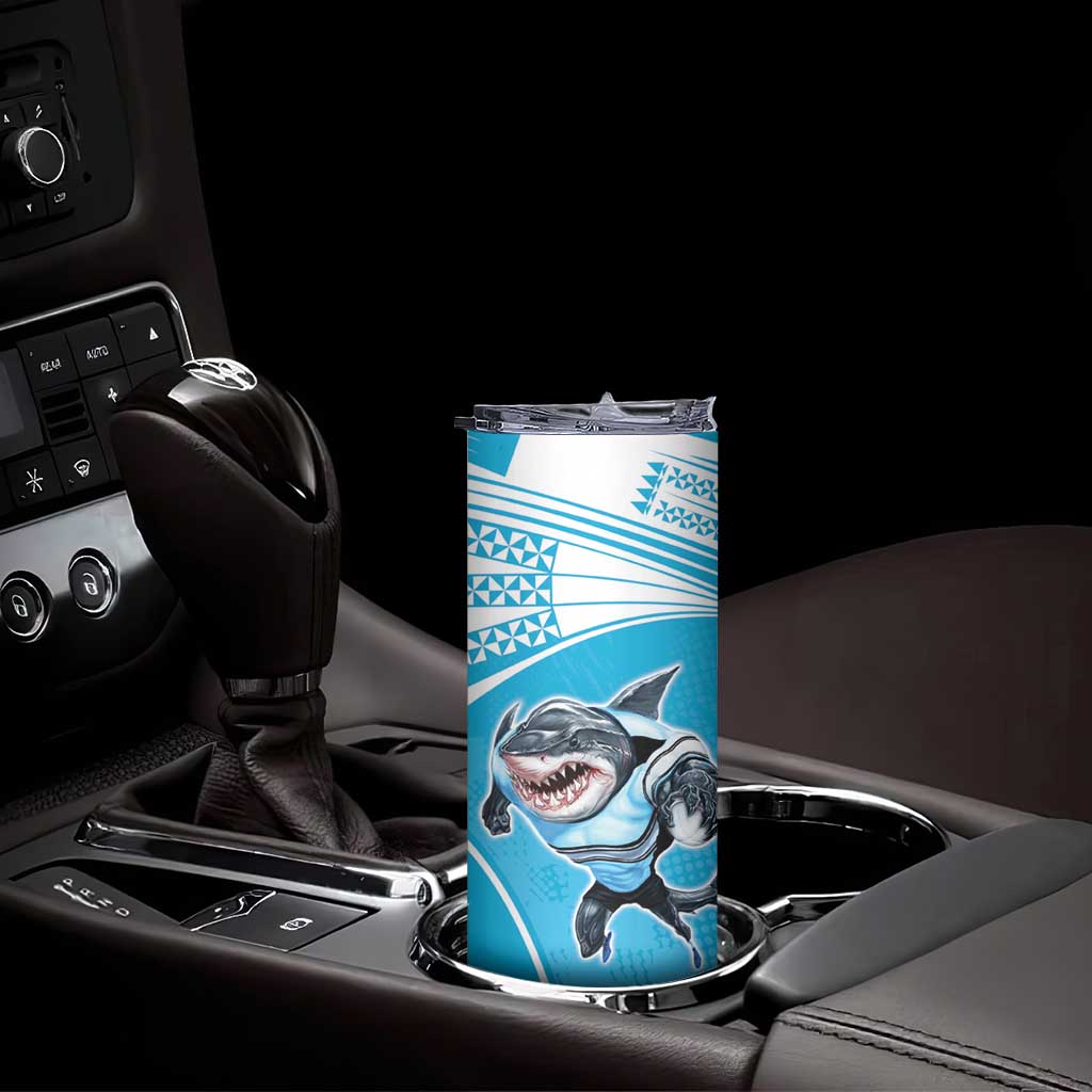 Custom Sea Eagles And Sharks Rugby Skinny Tumbler Sporty Style