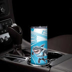 Custom Sea Eagles And Sharks Rugby Skinny Tumbler Sporty Style