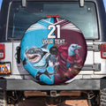 Custom Sea Eagles And Sharks Rugby Spare Tire Cover Sporty Style