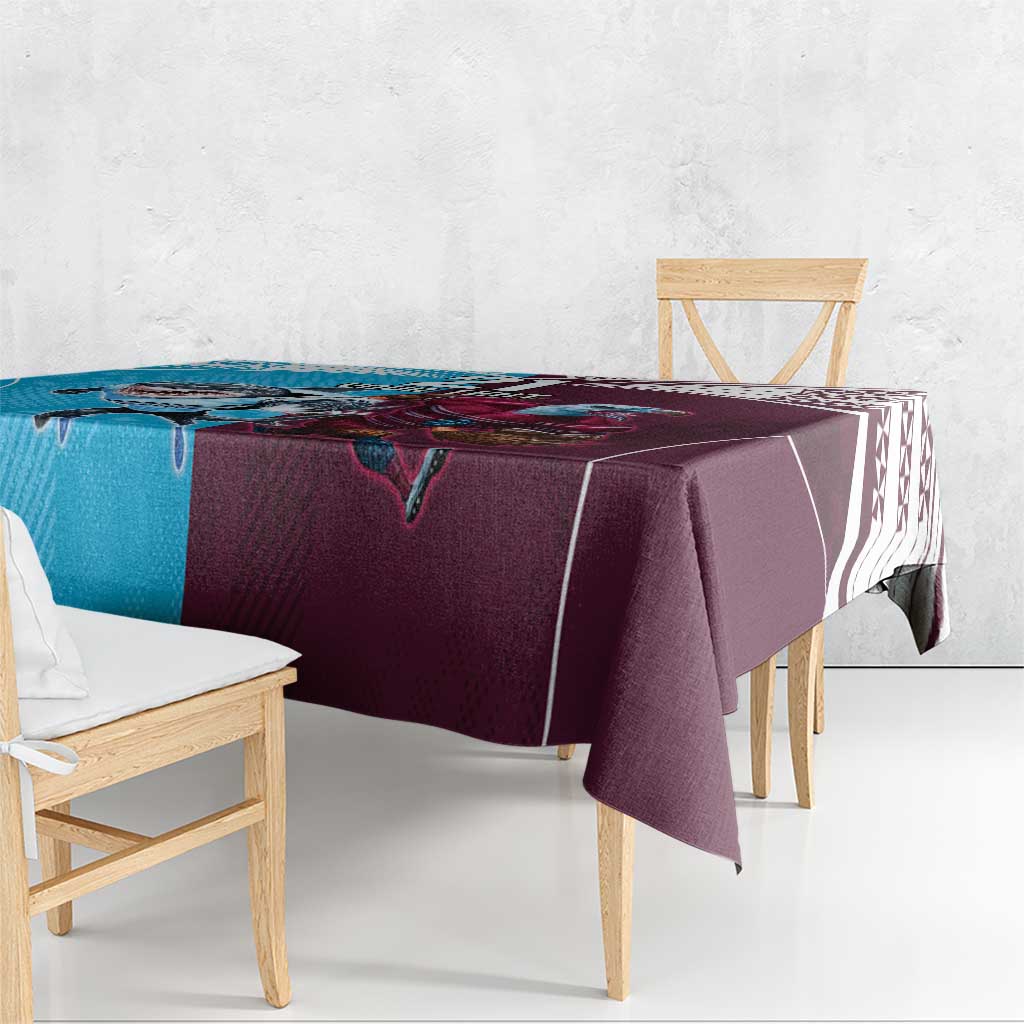 Custom Sea Eagles And Sharks Rugby Tablecloth Sporty Style