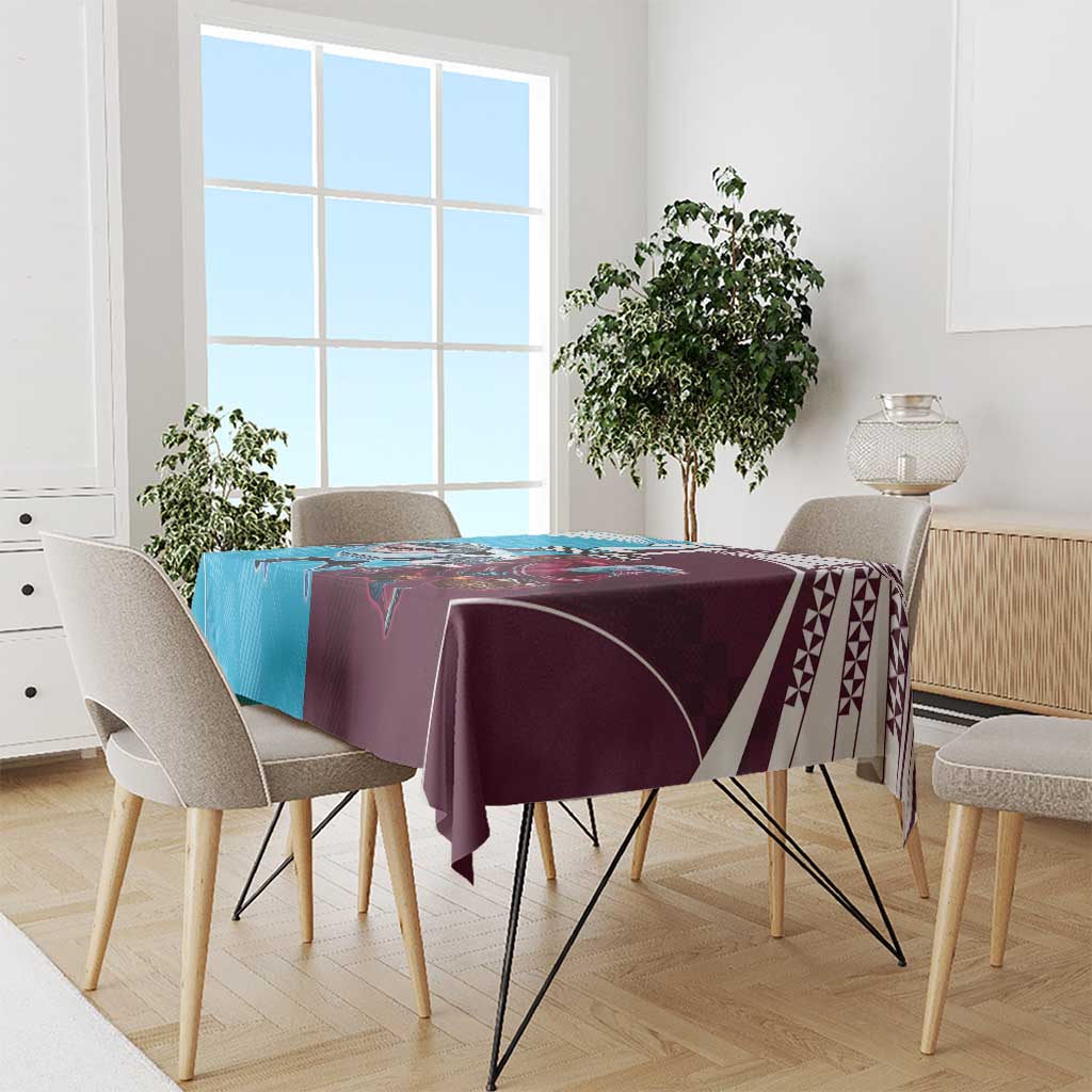 Custom Sea Eagles And Sharks Rugby Tablecloth Sporty Style