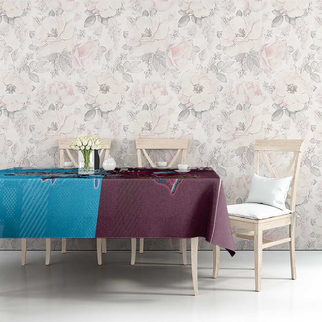 Custom Sea Eagles And Sharks Rugby Tablecloth Sporty Style