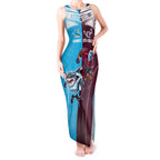 Custom Sea Eagles And Sharks Rugby Tank Maxi Dress Sporty Style