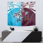 Custom Sea Eagles And Sharks Rugby Tapestry Sporty Style