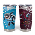Custom Sea Eagles And Sharks Rugby Tumbler Cup Sporty Style