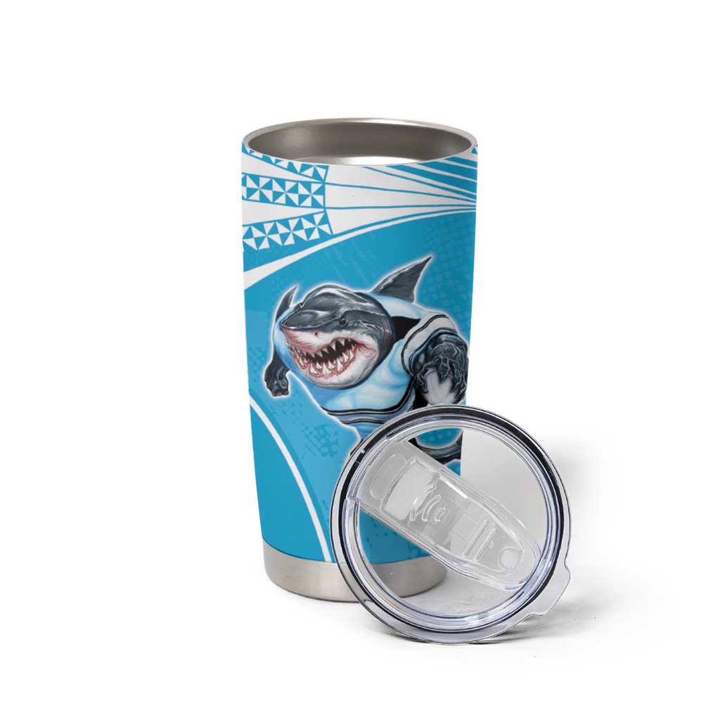 Custom Sea Eagles And Sharks Rugby Tumbler Cup Sporty Style