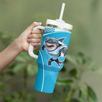 Custom Sea Eagles And Sharks Rugby Tumbler With Handle Sporty Style