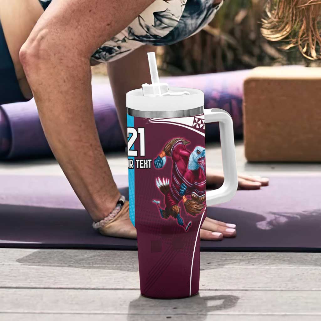 Custom Sea Eagles And Sharks Rugby Tumbler With Handle Sporty Style