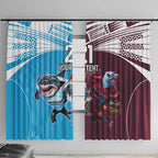 Custom Sea Eagles And Sharks Rugby Window Curtain Sporty Style