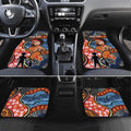 Dad and Son Footprint Father's Day Personalised Car Mats Australian Aboriginal Art