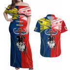 nrl-cowboys-combine-dragon-rugby-couples-matching-off-shoulder-maxi-dress-and-hawaiian-shirt-sporty-style