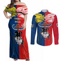 nrl-cowboys-combine-dragon-rugby-couples-matching-off-shoulder-maxi-dress-and-long-sleeve-button-shirts-sporty-style