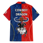 nrl-cowboys-combine-dragon-rugby-family-matching-mermaid-dress-and-hawaiian-shirt-sporty-style