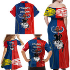 nrl-cowboys-combine-dragon-rugby-family-matching-off-shoulder-long-sleeve-dress-and-hawaiian-shirt-sporty-style