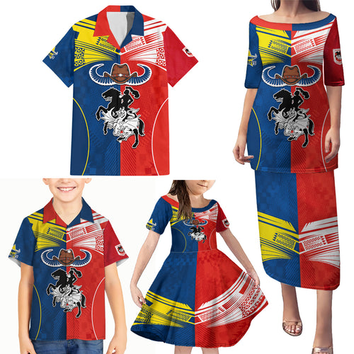 nrl-cowboys-combine-dragon-rugby-family-matching-puletasi-dress-and-hawaiian-shirt-sporty-style