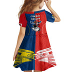 nrl-cowboys-combine-dragon-rugby-kid-short-sleeve-dress-sporty-style