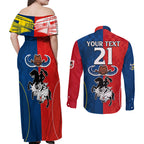 custom-nrl-cowboys-combine-dragon-rugby-couples-matching-off-shoulder-maxi-dress-and-long-sleeve-button-shirts-sporty-style
