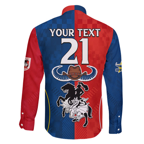 custom-nrl-cowboys-combine-dragon-rugby-family-matching-long-sleeve-bodycon-dress-and-hawaiian-shirt-sporty-style