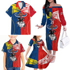 custom-nrl-cowboys-combine-dragon-rugby-family-matching-off-shoulder-long-sleeve-dress-and-hawaiian-shirt-sporty-style