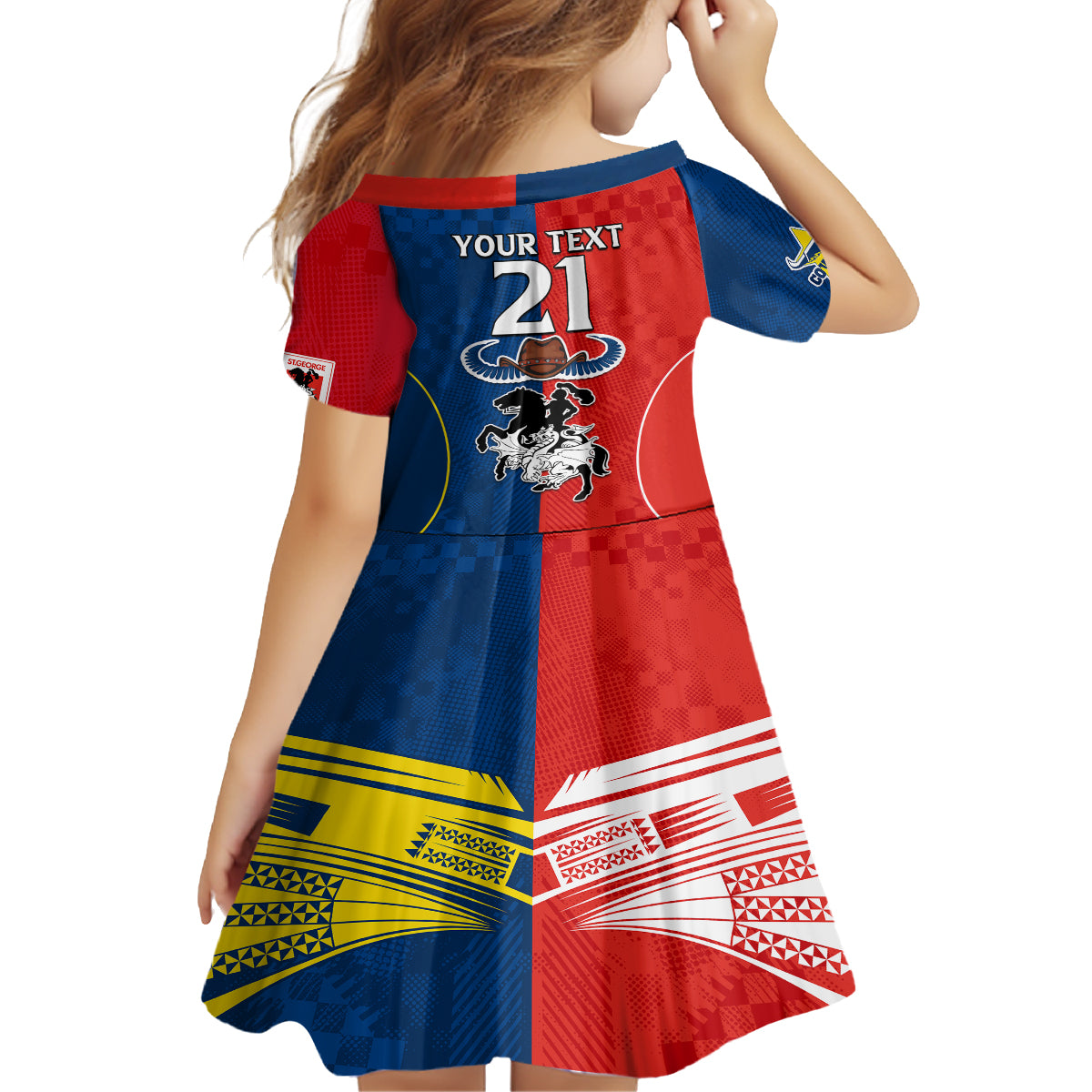 custom-nrl-cowboys-combine-dragon-rugby-family-matching-off-shoulder-long-sleeve-dress-and-hawaiian-shirt-sporty-style