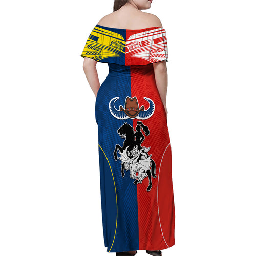 custom-nrl-cowboys-combine-dragon-rugby-family-matching-off-shoulder-maxi-dress-and-hawaiian-shirt-sporty-style