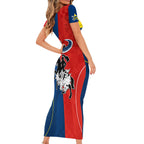custom-nrl-cowboys-combine-dragon-rugby-family-matching-short-sleeve-bodycon-dress-and-hawaiian-shirt-sporty-style
