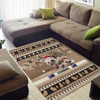Aussie Echidna Area Rug Merry Christmas