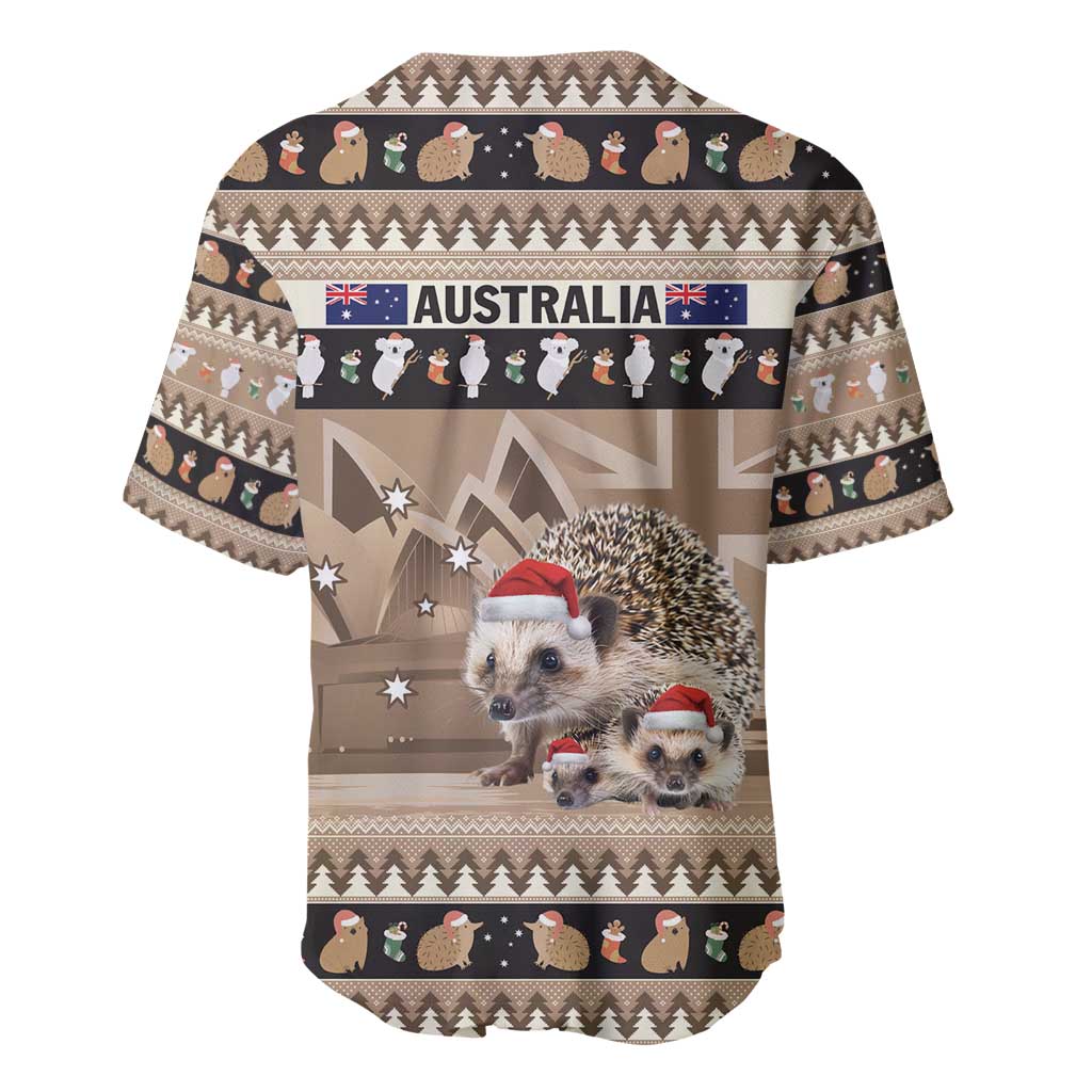 Aussie Echidna Baseball Jersey Merry Christmas