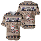 Aussie Echidna Baseball Jersey Merry Christmas