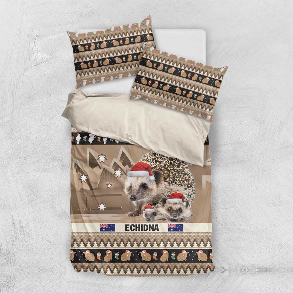 Aussie Echidna Bedding Set Merry Christmas