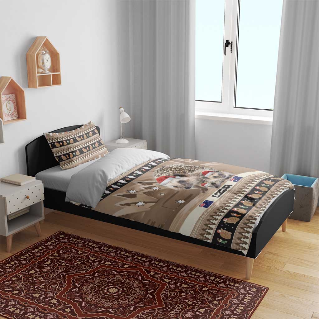 Aussie Echidna Bedding Set Merry Christmas