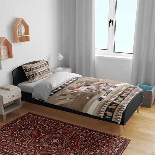 Aussie Echidna Bedding Set Merry Christmas