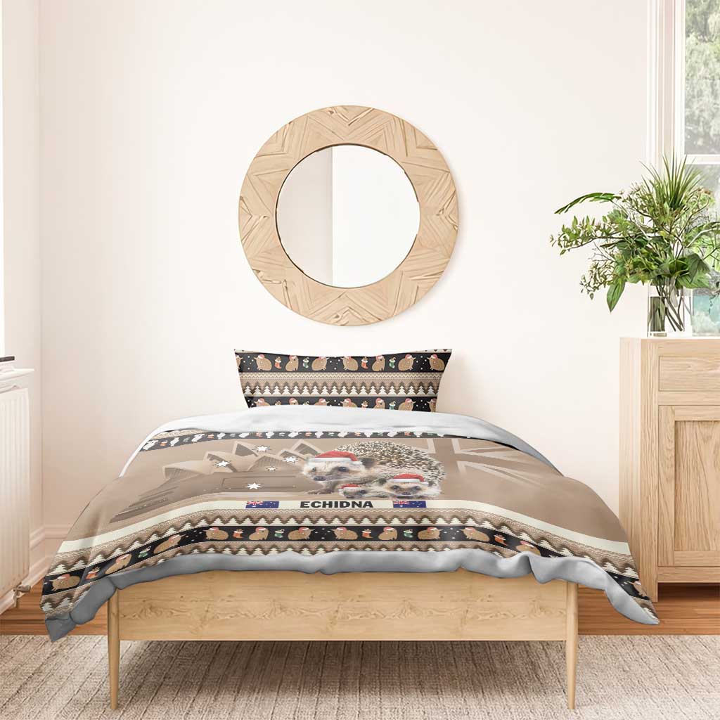 Aussie Echidna Bedding Set Merry Christmas