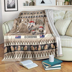 Aussie Echidna Blanket Merry Christmas