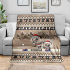 Aussie Echidna Blanket Merry Christmas