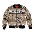 Aussie Echidna Bomber Jacket Merry Christmas