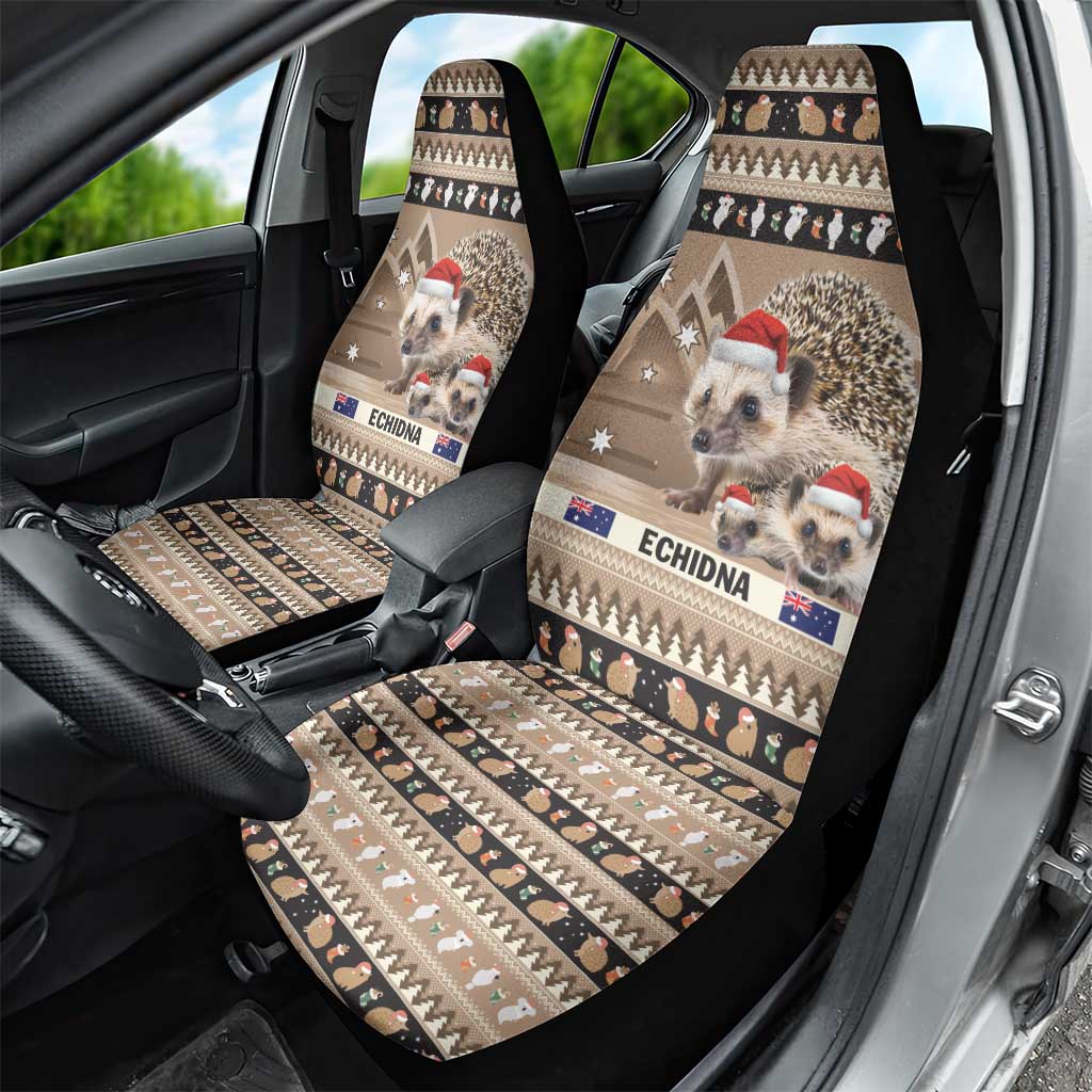 Aussie Echidna Car Seat Cover Merry Christmas