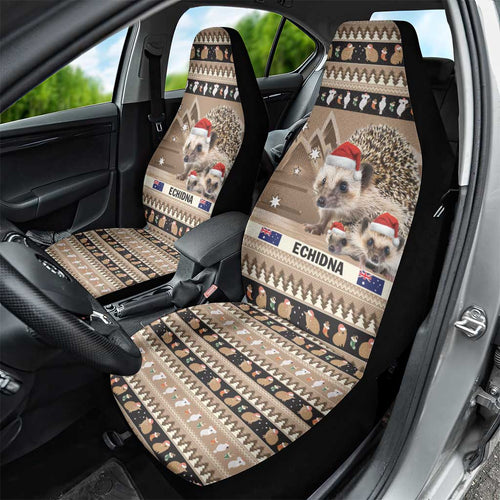 Aussie Echidna Car Seat Cover Merry Christmas