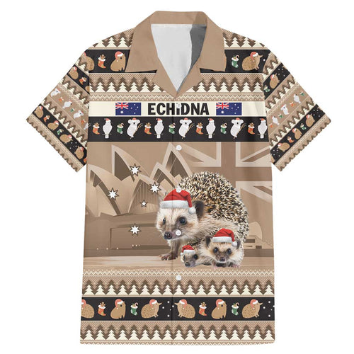 Aussie Echidna Family Matching Mermaid Dress and Hawaiian Shirt Merry Christmas