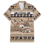 Aussie Echidna Family Matching Summer Maxi Dress and Hawaiian Shirt Merry Christmas