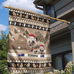 Aussie Echidna Garden Flag Merry Christmas