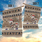 Aussie Echidna Garden Flag Merry Christmas