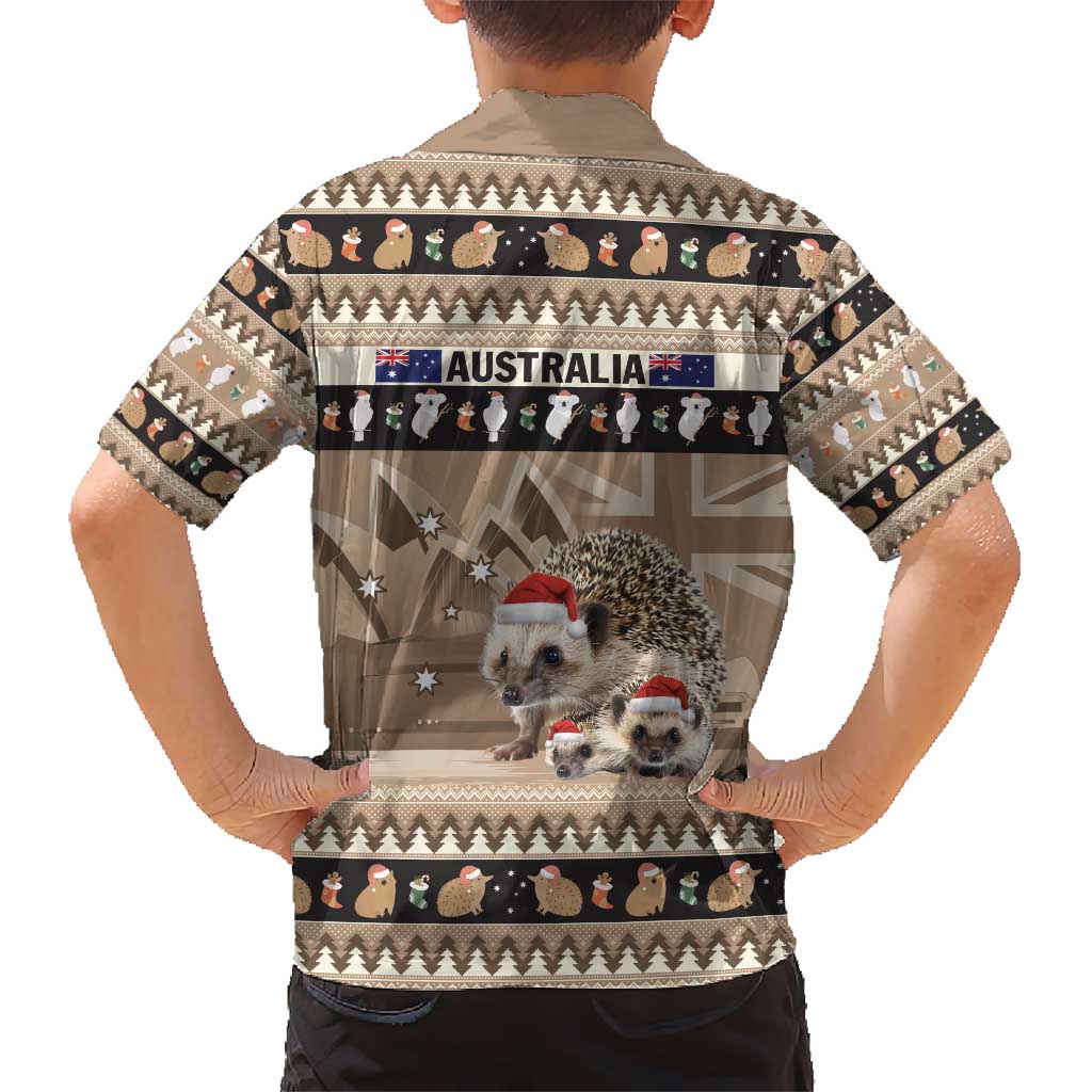 Aussie Echidna Hawaiian Shirt Merry Christmas