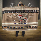 Aussie Echidna Hooded Blanket Merry Christmas